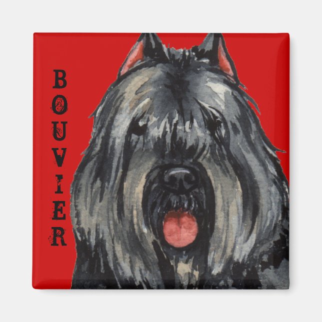 Bouvier Colour Block Magnet (Front)