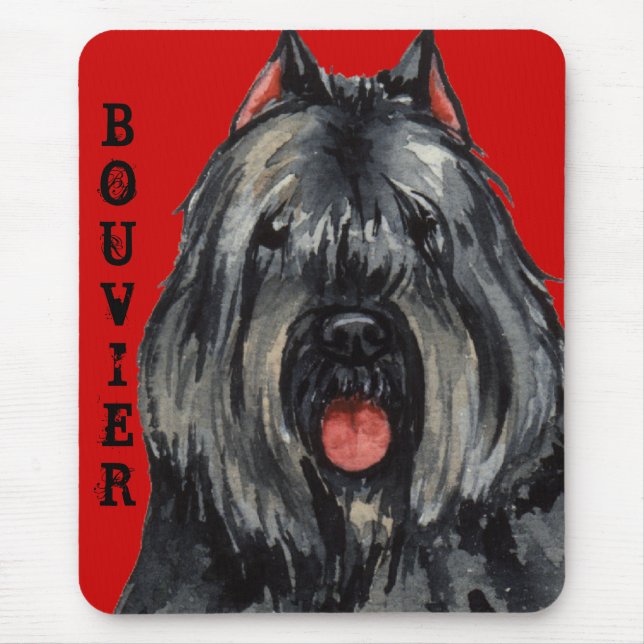 Bouvier Colour Block Mouse Pad (Front)