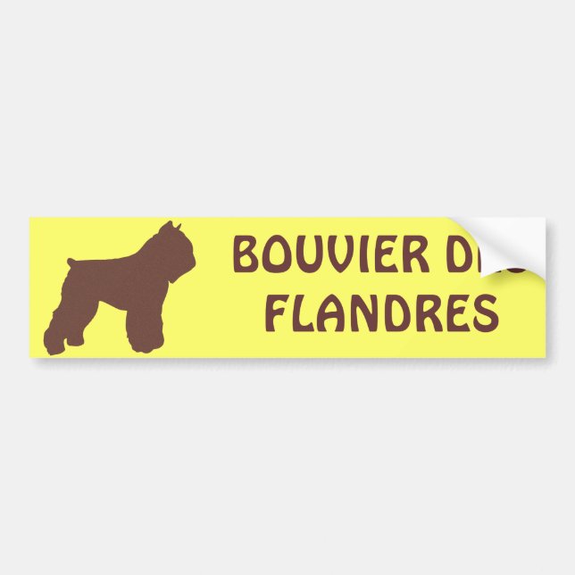 Bouvier des Flandres Bumper Sticker (Front)