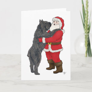 Bouvier des Flandres Christmas Greeting Holiday Card