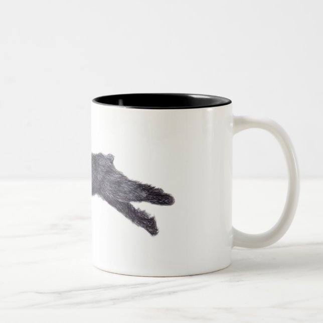 Bouvier des Flandres Dog Art Mug (Right)