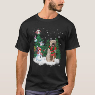 Bouvier Des Flandres Dog Christmas Snowman Xmas Tr T-Shirt