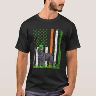 Bouvier Des Flandres Dog St Patricks Day Irish Ame T-Shirt