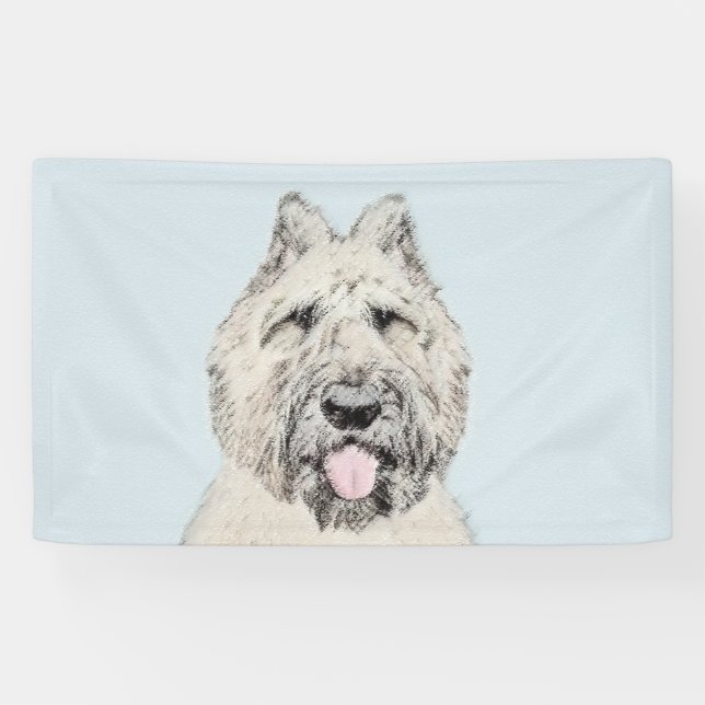 Bouvier des Flandres Painting - Original Dog Art Banner (Horizontal)