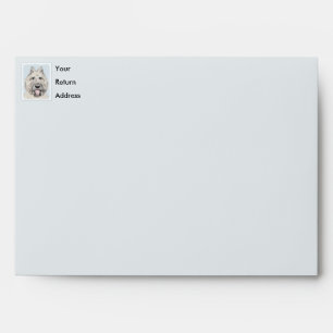 Bouvier des Flandres Painting - Original Dog Art Envelope