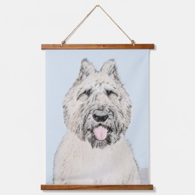 Bouvier des Flandres Painting - Original Dog Art Hanging Tapestry (Front)