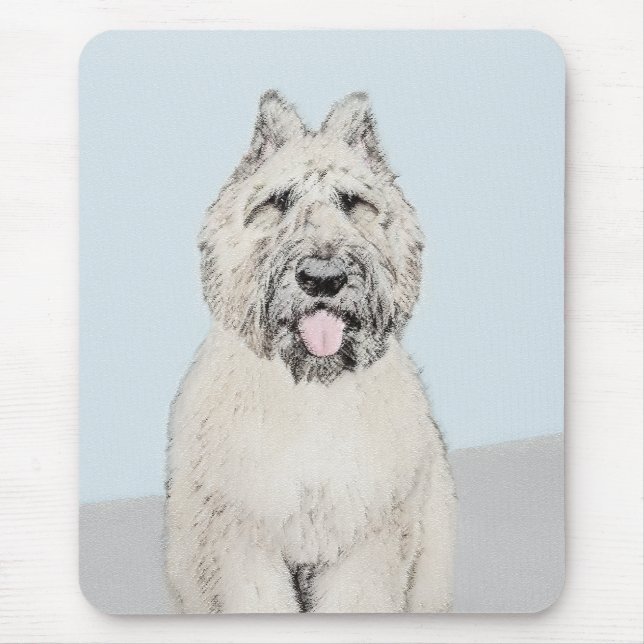 Bouvier des Flandres Painting - Original Dog Art Mouse Pad (Front)