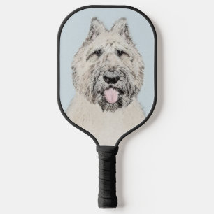 Bouvier des Flandres Painting - Original Dog Art P Pickleball Paddle