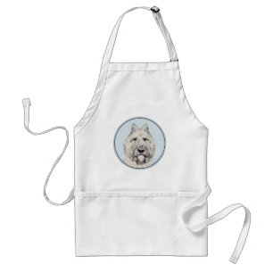 Bouvier des Flandres Painting - Original Dog Art Standard Apron