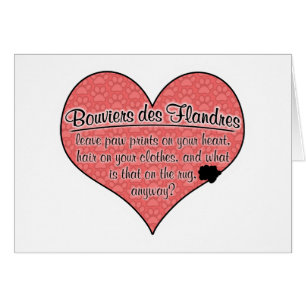 Bouvier des Flandres Paw Prints Dog Humour