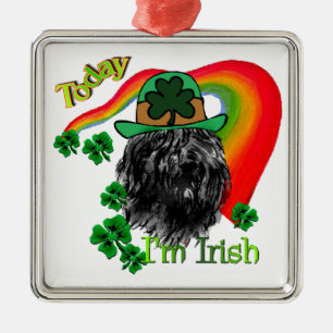 Bouvier des Flandres St Patricks Metal Tree Decoration