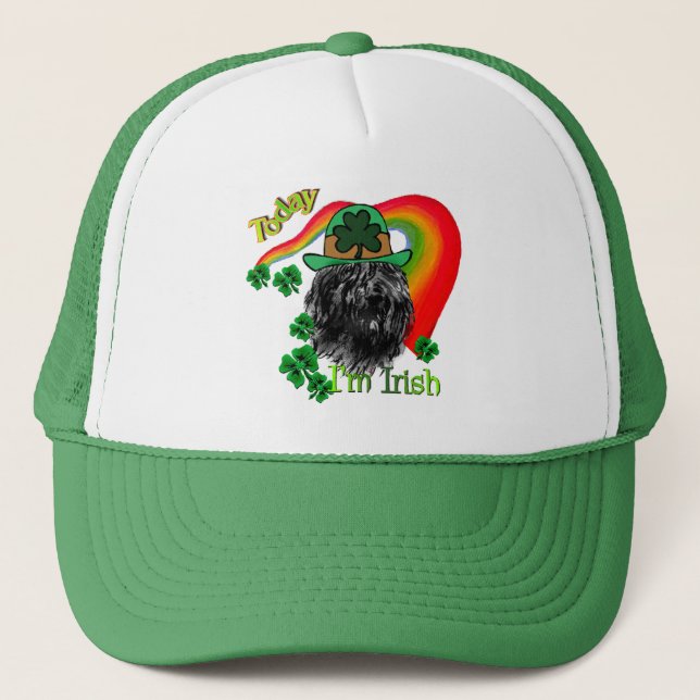 Bouvier des Flandres St Patricks Trucker Hat (Front)