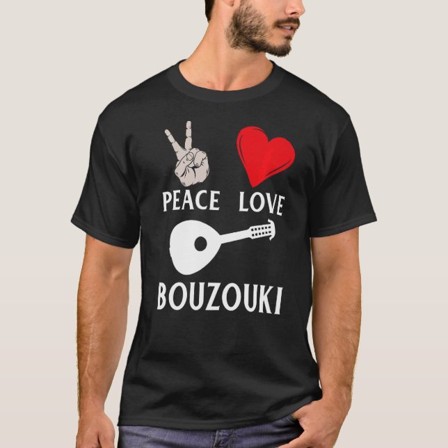 Bouzouki Musical Instrument Irish Bouzouki Music P T-Shirt (Front)