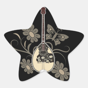 Bouzouki Star Sticker