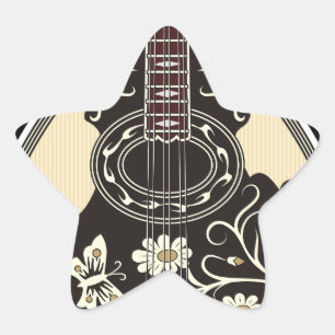Bouzouki Star Sticker