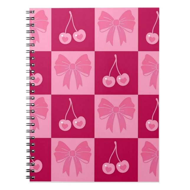 Bow and Cherry notebook  (Front)