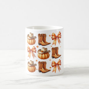 Bow And Pumpkin Coffee Mug