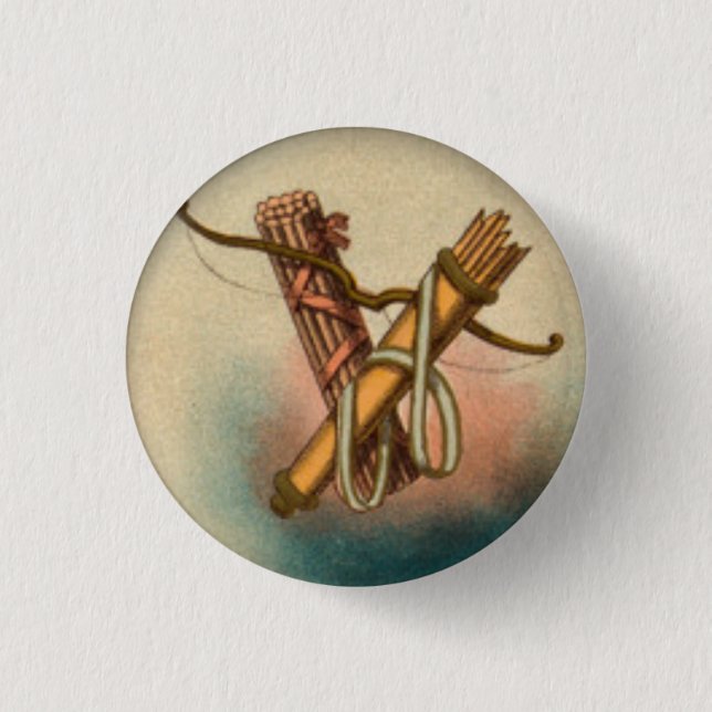 Bow Arrows Bundle of Sticks Button (Front)