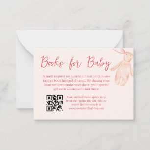 Bow Baby Shower Book Card