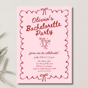 Bow Bachelorette Party Invitation