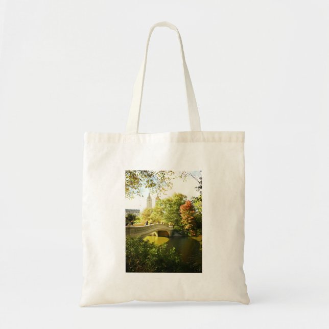 Bow Bridge, Central Park, Late Summer, NYC Tote Bag (Front)