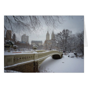 Bow Bridge in Winter, Central Park, New York City