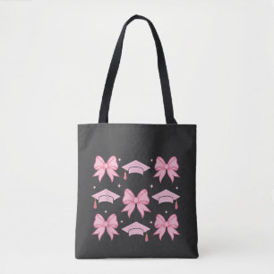 Bow coquette Graduation Pink palette 2025 Tote Bag