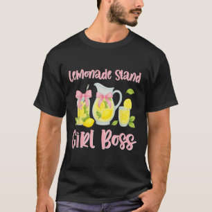 Bow Coquette Lemonade Stand Girl Boss Ceo Lemon Ju T-Shirt