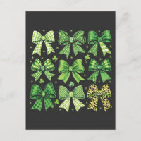 Bow Coquette St Patrick's Day Vintage 