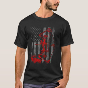 Bow Deer Hunting Flag Archery T-Shirt