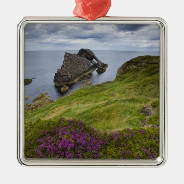 Bow Fiddle Rock, Portknockie, Scotland Metal Ornament (Front)