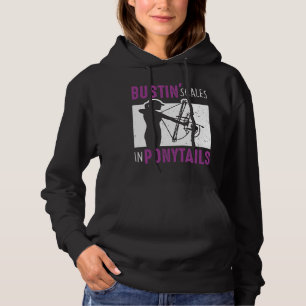 Bow Fish Archery Woman Bowfishing Sport Hoodie