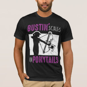 Bow Fish Archery Woman Bowfishing Sport T-Shirt