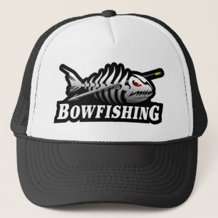 Bow Fishing Skeleton Bone fish Trucker Hat