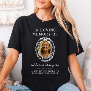 Bow Frame Memorial Photo T-Shirt