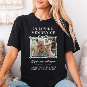 Bow Frame Memorial T-Shirt – Always in Our Hearts