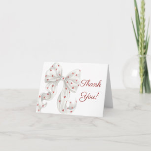 Bow Gender Neutral Baby Shower Thank You Card
