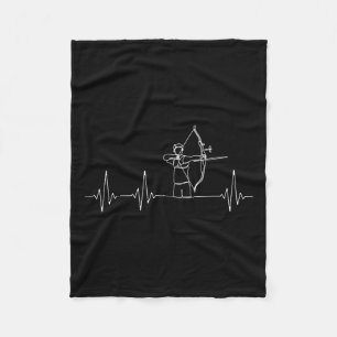 Bow Hunting Archer Funny Archery  Fleece Blanket