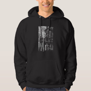 Bow Hunting Deer Flag Cute I Love Archer Hunt Hoodie