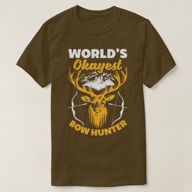 Bow Hunting Funny Archery Deer  T-Shirt (Design Front)