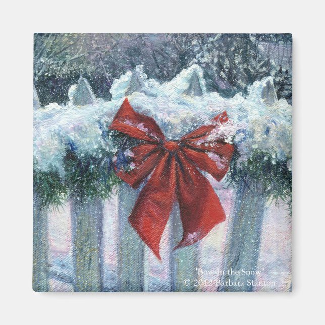 "Bow In the Snow" Magnet (Front)