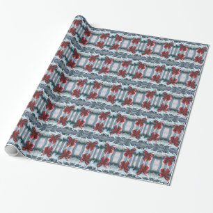 "Bow In the Snow" Mirrored Gift Wrap