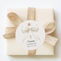 Bow ivory pearls elegant Confirmation DIY