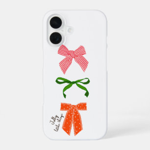Bow Jolly Little Things Christmas  iPhone 16 Case