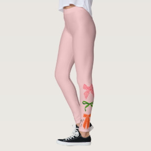 Bow Jolly Little Things Christmas  Leggings