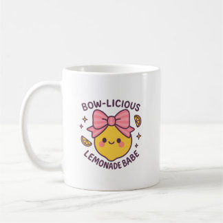 Bow-Licious Lemonade Babe png – Cute Girly Fruit Q Coffee Mug