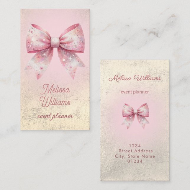  bow logo business card (Front/Back)