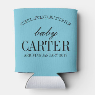 bow of beau gender reveal baby shower can cooler
