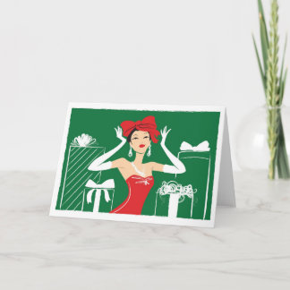 Bow on top holiday card