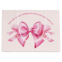 Bow on Trendy Barbiedoll Blush Pink